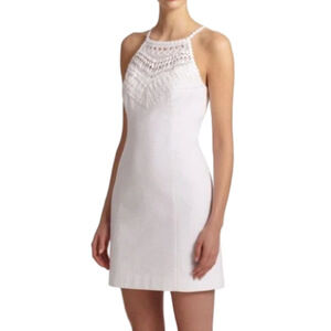 Lily Pulitzer Pearl Shift White Dress Wedding Reception Summer SZ 00